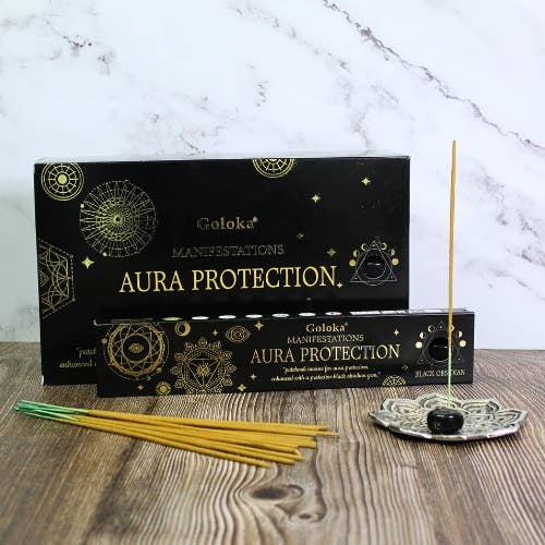 Goloka Manifestations Aura Protection Gemstone Incense