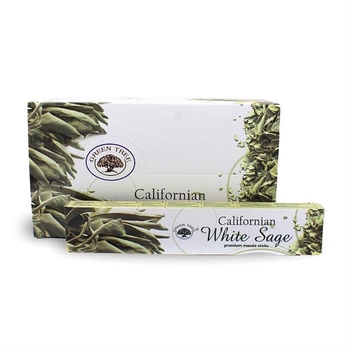 Green Tree Californian White Sage Natural Incense 15 grams