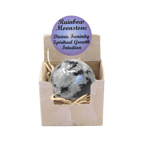 Rainbow Moonstone Display ( 3 Pieces of 4 Shapes )