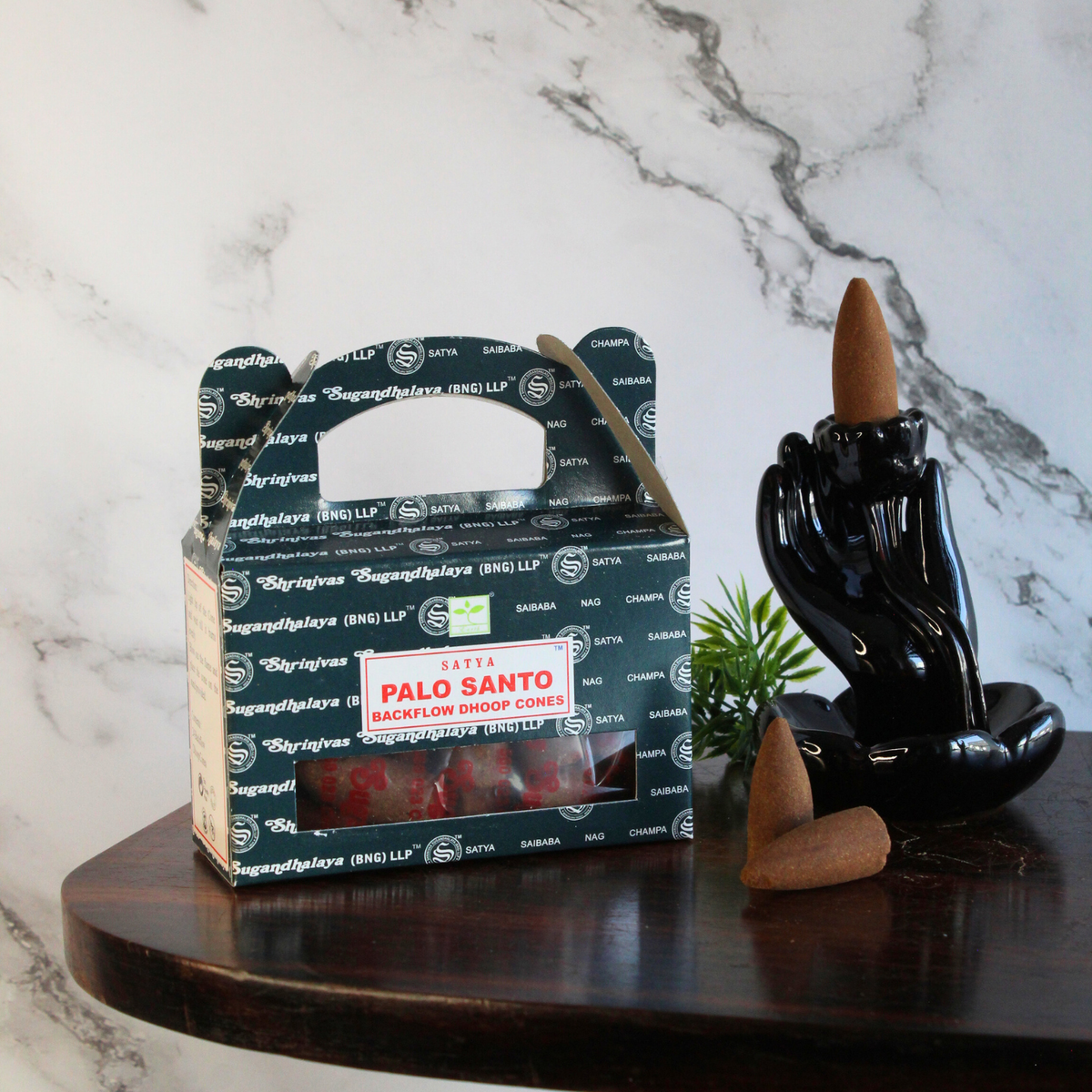Satya Palo Santo backflow dhoop cones