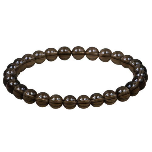 Smoky Quartz bracelet 6mm - Brazil