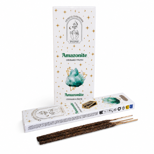 Native Soul Crystal Intention incense with Amazonite Chips