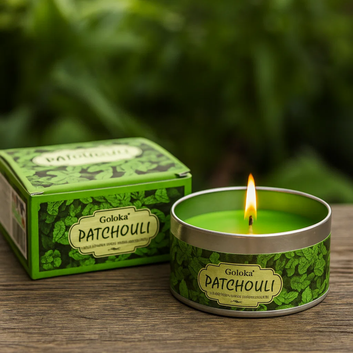 Goloka Patchouli Soya Wax Tin Candle