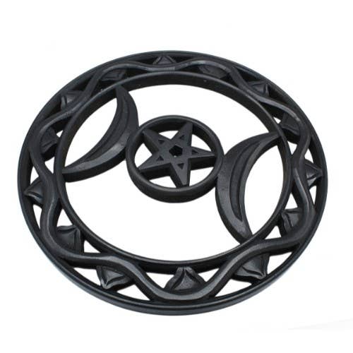 Wall Hanging Triple Moon Pentagram