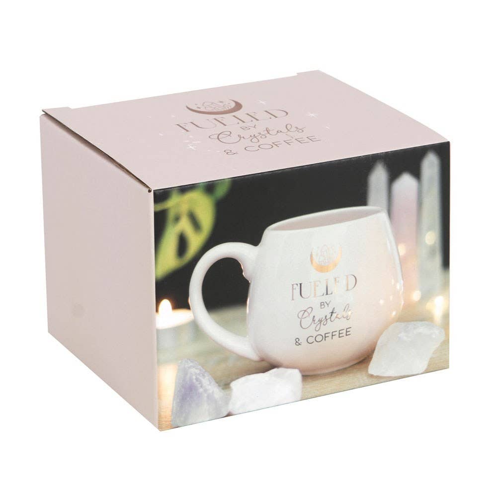 Crystals And Coffee Rounded Mug
