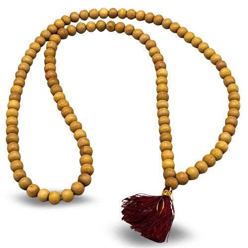 Banyan Tree Mala with Red Tassel