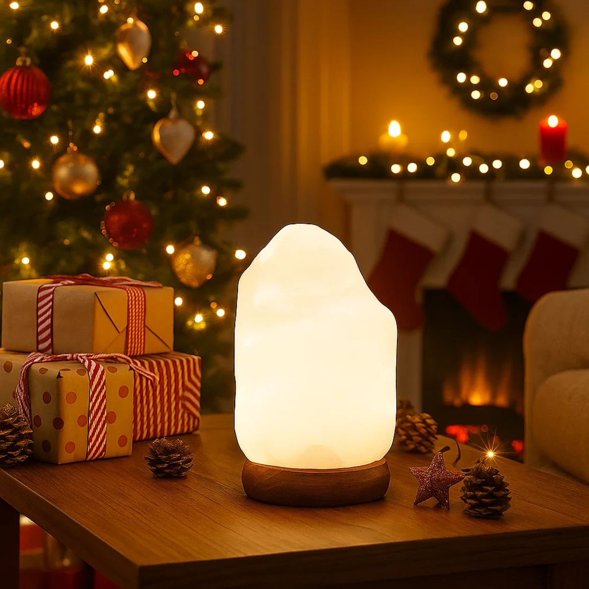 USB Himalayan Salt Lamp White 1kg
