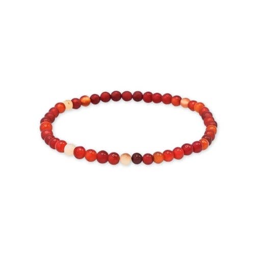 Carnelian beaded Bracelet 10 mm - China