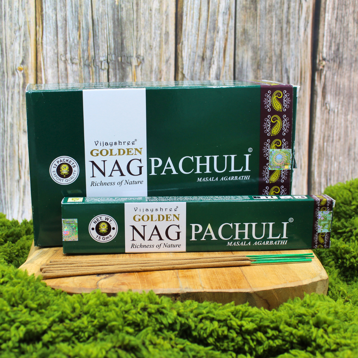 Golden Nag Patchouli Incense 15 grams