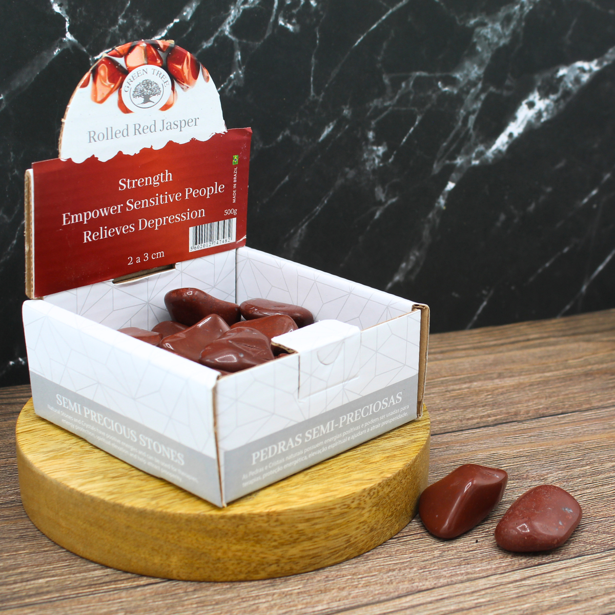 Red Jasper Tumbled Display 500g
