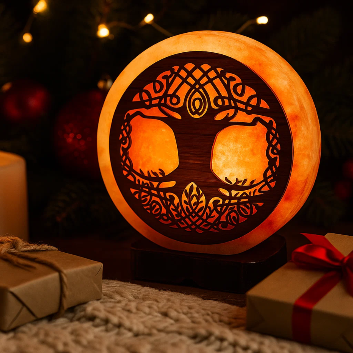 Himalayan Salt Lamp Celtic Tree of Life 5 kg