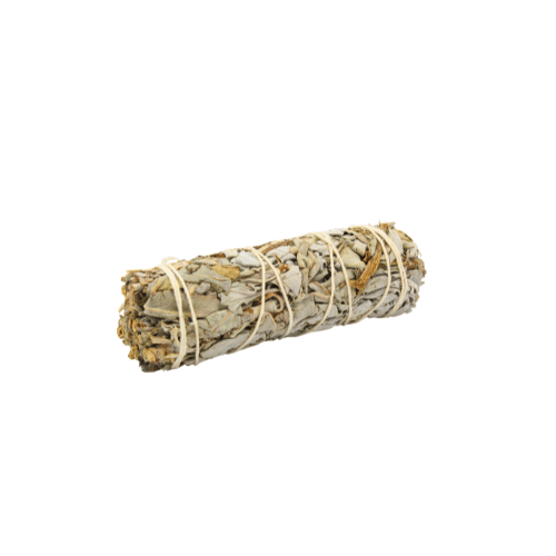 Purification White Sage Smudge Stick 10 cm with label