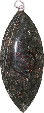 ORGONE OVAL  PENDANT - PYARITE