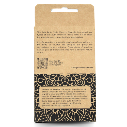 Green Tree Palo Santo 5 thin sticks