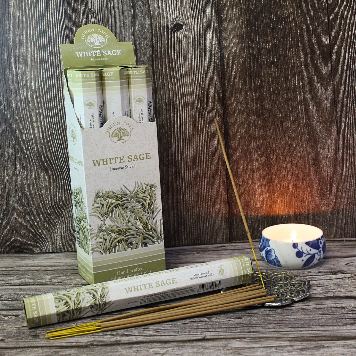Green Tree White Sage Incense