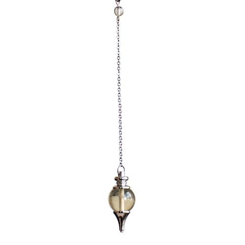 Natural citrine sphere pendulum 4cm