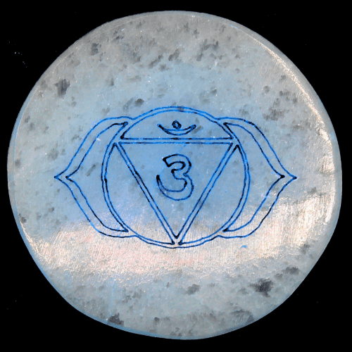 Seleniet Cirkel 7 Chakra's 4cm 7 st.
