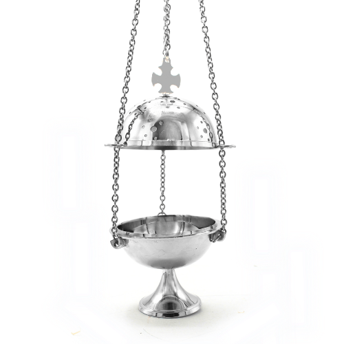 Suncatcher Hanging White/Clear Beads Pentagram