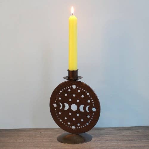 Iron Lunar Candle Holder 16 cm