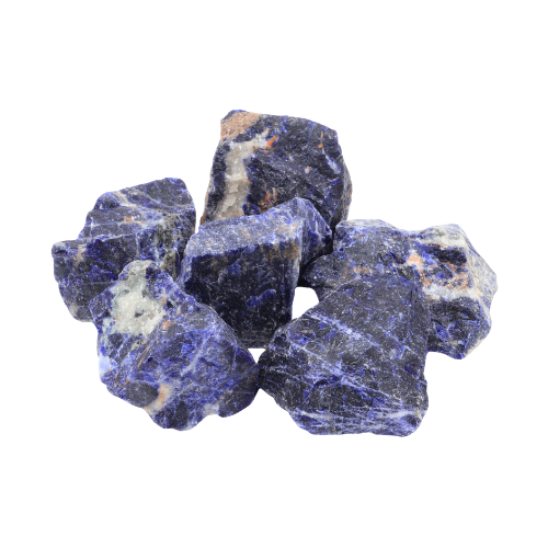 Sodalite 'A' rough stone 1kg - Italy