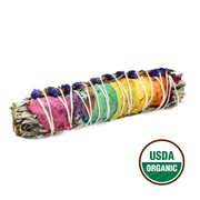 7 Chakra White Sage Smudge Stick 15cm (price per pc)