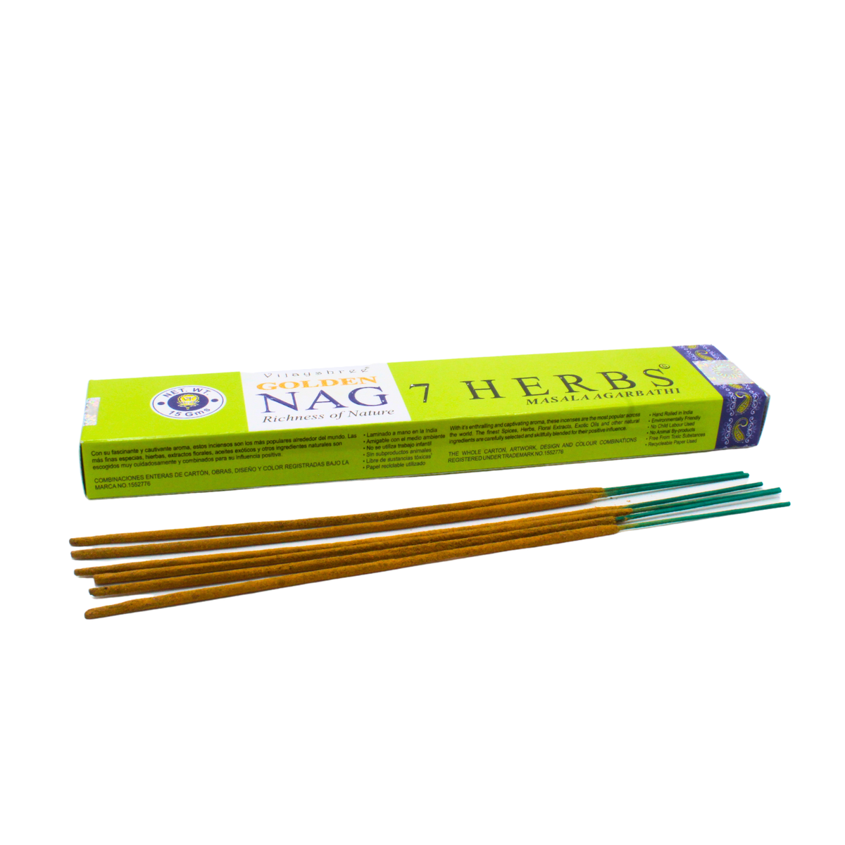 Golden Nag 7 Herbs Incense 15 grams