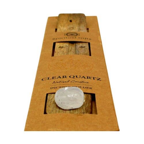 Incense Holder Clear Quartz Set 6 pcs