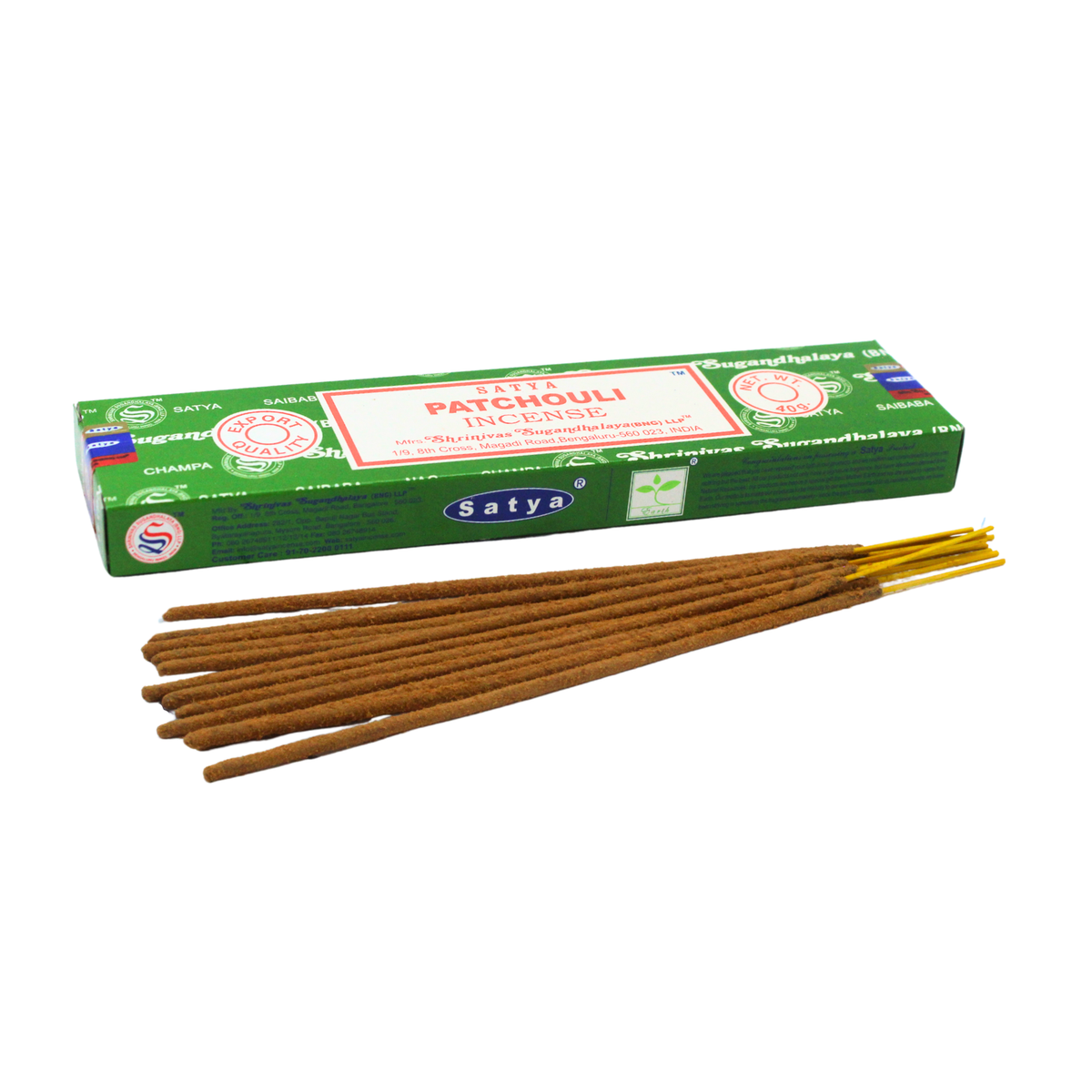Satya Patchouli Incense (40 grams x 12 packs)