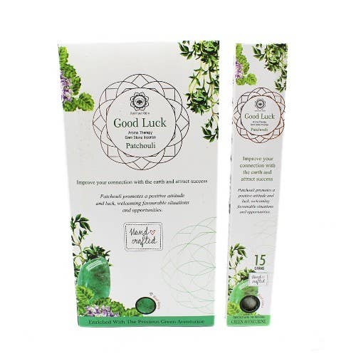 Green Tree Gemstone Incense Good Luck - Green Aventurine