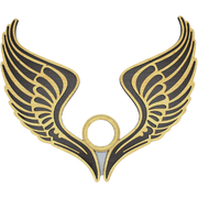 Crystal Sphere Holder Angel Wings