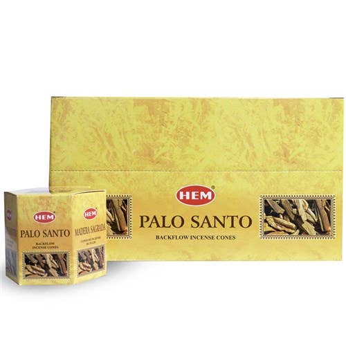 HEM Backflow Cones Palo Santo (12 packs x 40 pcs)