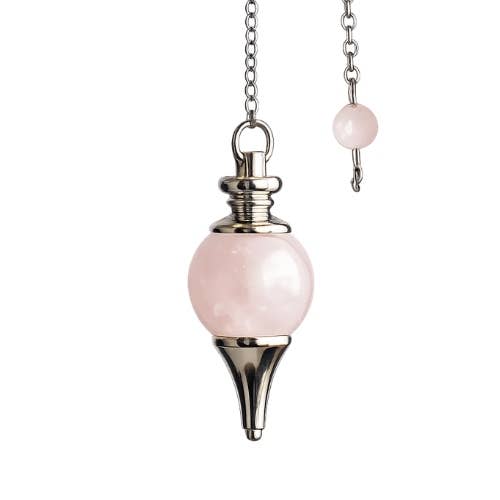 Rose Quartz Sphere Pendulum 4cm