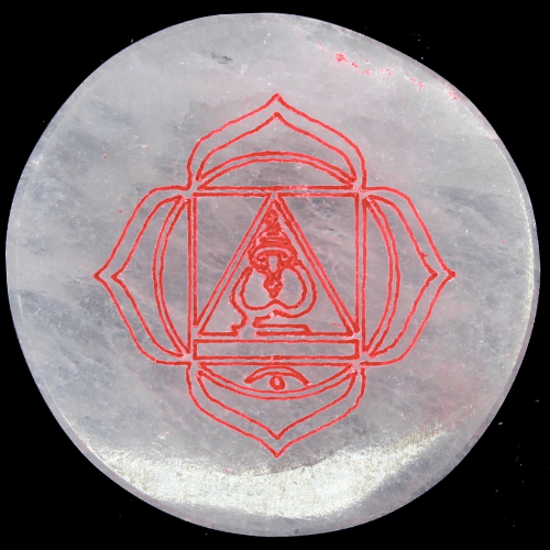 Seleniet Cirkel 7 Chakra's 4cm 7 st.