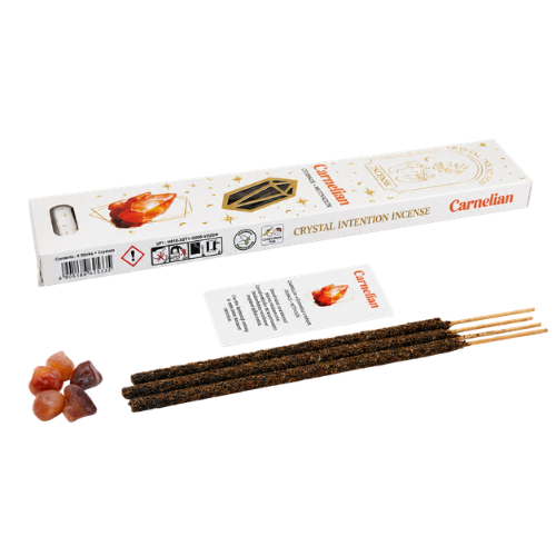 Native Soul Crystal Intention incense with Carnelian chips