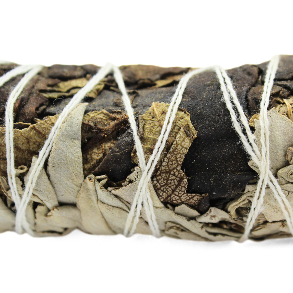 White Sage & Black Sage Smudge Stick 10cm (price per pc)
