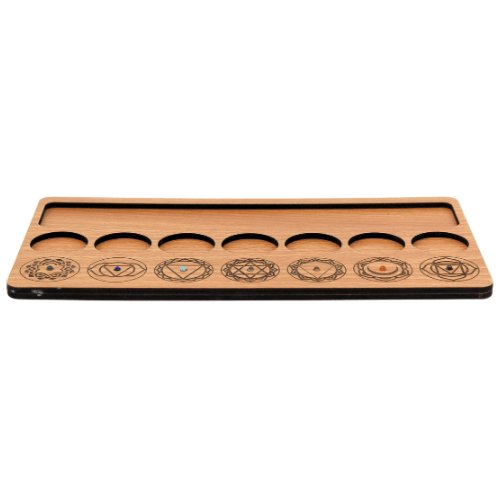 Wooden 7 Chakra Board set of 2 pcs