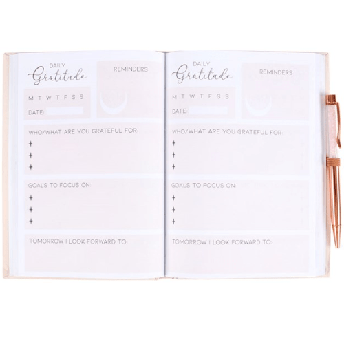 Gratitude Journal with Rose Quartz Pen