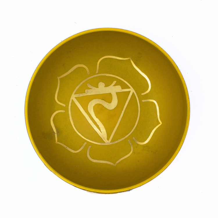 Solar Plexus Chakra Singing Bowl Yellow - 5 inch