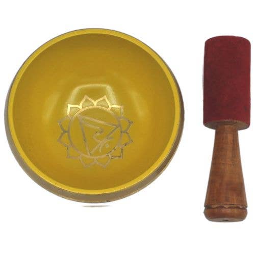 Solar Plexus Chakra white singing bowl 10 cm