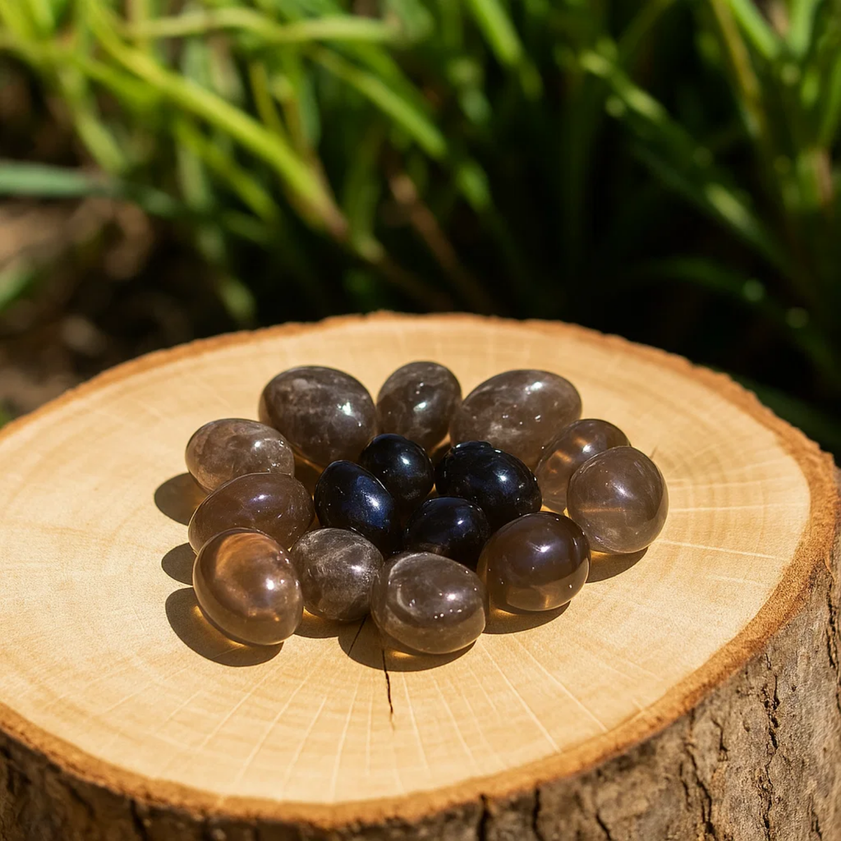 Smoky Quartz tumbled stone 250 gram Quality AA