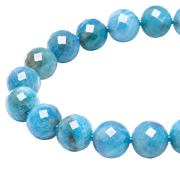 Facettiertes Armband aus Apatitperlen 6mm - Madagaskar