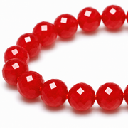 Pulsera de cuentas facetadas de cornalina de 6mm - China