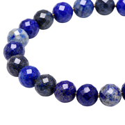 Bracelet de perles à facettes en lapis-lazuli 6mm - Afghanistan