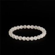 Selenite 'AA' bracelet 6mm - China