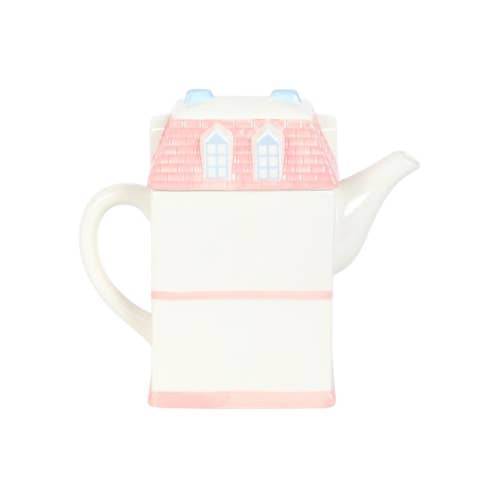 Pastel House Shaped Teapot