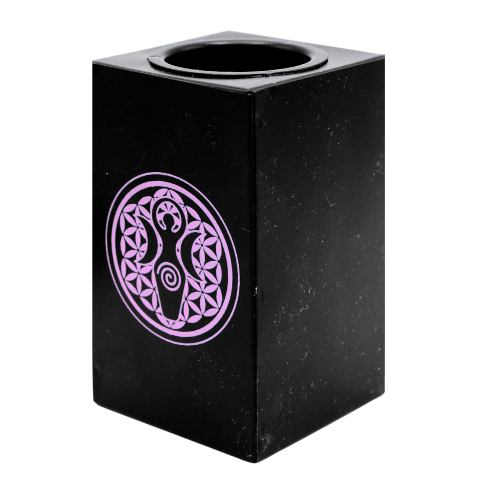 Metal T-Light Holder & Incense Burner Spiral & Flower