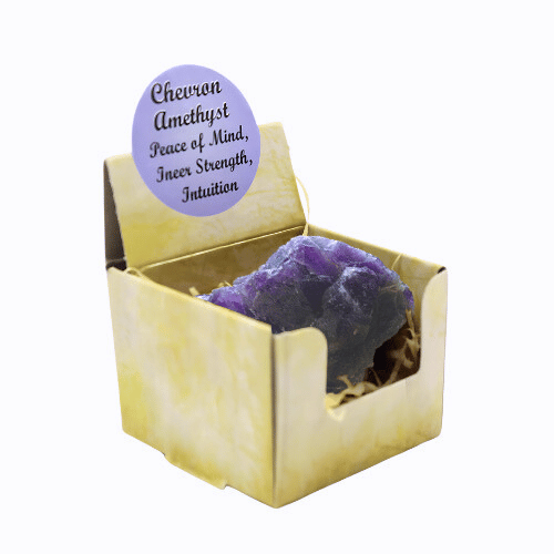 Chevron Amethyst Display ( 3 Pieces of 4 Shapes )