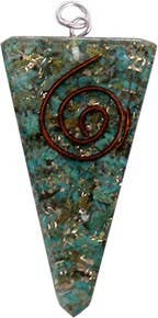 ORGONE POINT PENDANT - CHRYSOCOLLA