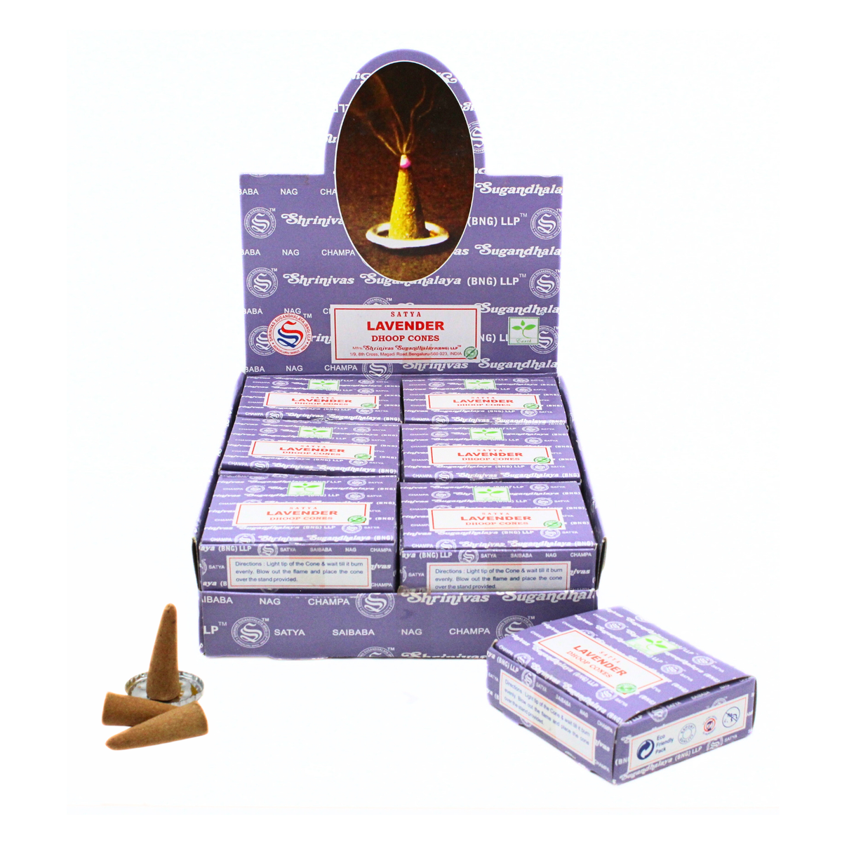 Satya Lavender Dhoop Cones