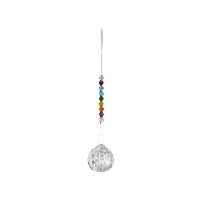 HANGING CRYSTAL CUT GLASS CHAKRA